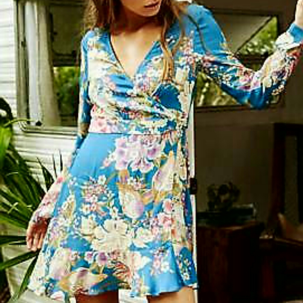 Spell & The Gypsy Collective Blue Skies Wrap Dress